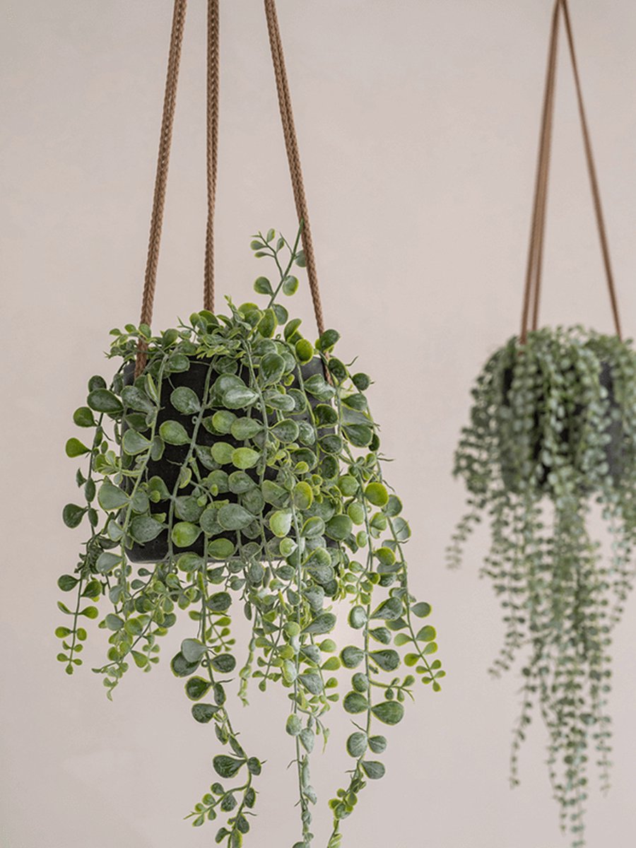 Pottery Pots Hanging Pot Patt Grey-Black D 16,5 cm H 14 cm