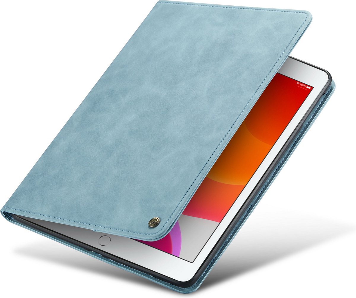 Casemania Hoes Geschikt voor Apple iPad Pro - 9.7 inch (2016) Aqua Blue - Book Cover