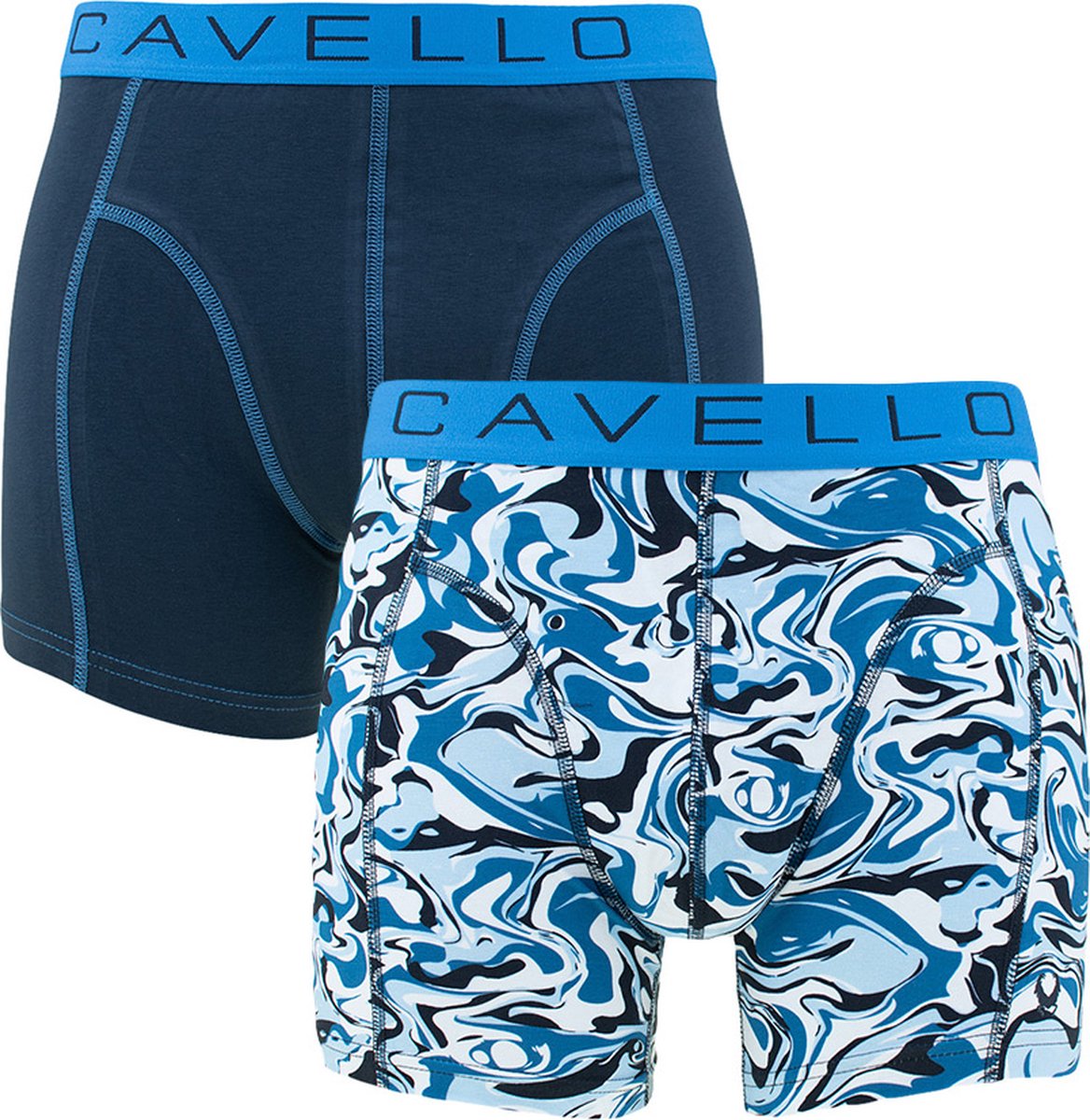 Cavello 2P boxers camo blauw - M