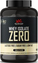 XXL Nutrition - Whey Isolate Zero - Vet- Suiker- & Lactosevrije Eiwitpoeder, Proteïne Shakes, Whey Protein - Vanille - 1000 gram