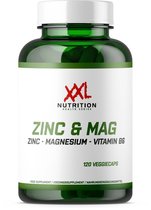 XXL Nutrition - Zinc & Mag - ZInk, Magnesium & Vitamine B6 Capsules - Voedingssupplement - 120 Veggiecaps