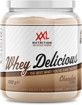 XXL Nutrition - Whey Delicious - Chocolade - Wei Eiwitpoeder met BCAA & Glutamine, Proteïne poeder, Eiwit shake, Whey Protein - 1000 gram