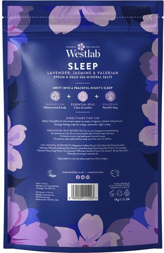 Westlab Sleep Bathing Salts 1000GR