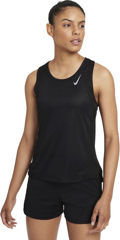 Nike Dri-FIT Race Sporttop - Dames - Zwart - Maat XS