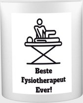 Beste fysiotherapeut Mok met opdruk - beste fysiotherapeut - therapeut - cadeau - 350 ML inhoud