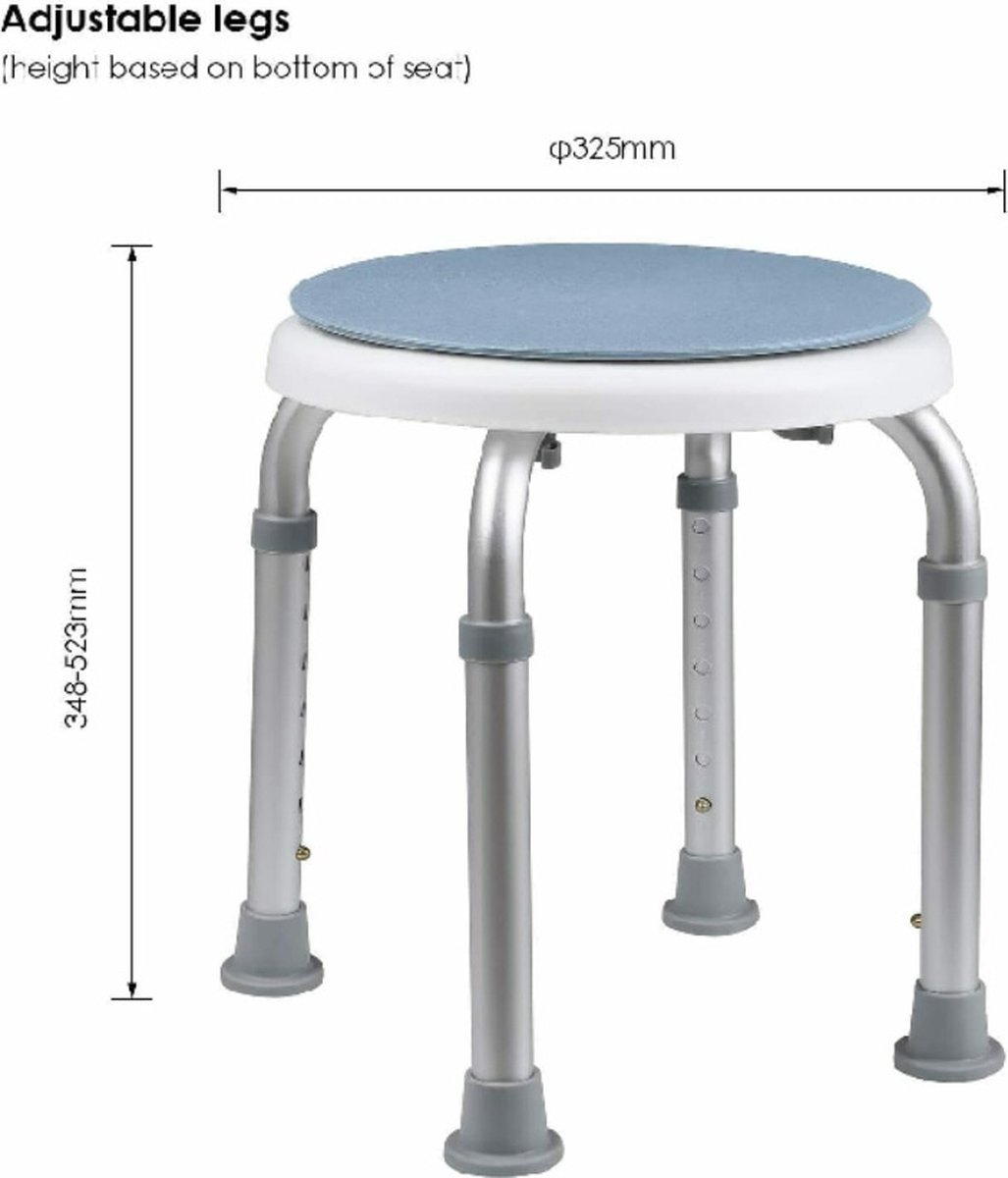 DUMALD Tabouret Douche Renforcé - Tabourets De Douche Et De Bain Chaise De Douche Tabouret De Douche Tabouret Pour Douche Tabouret