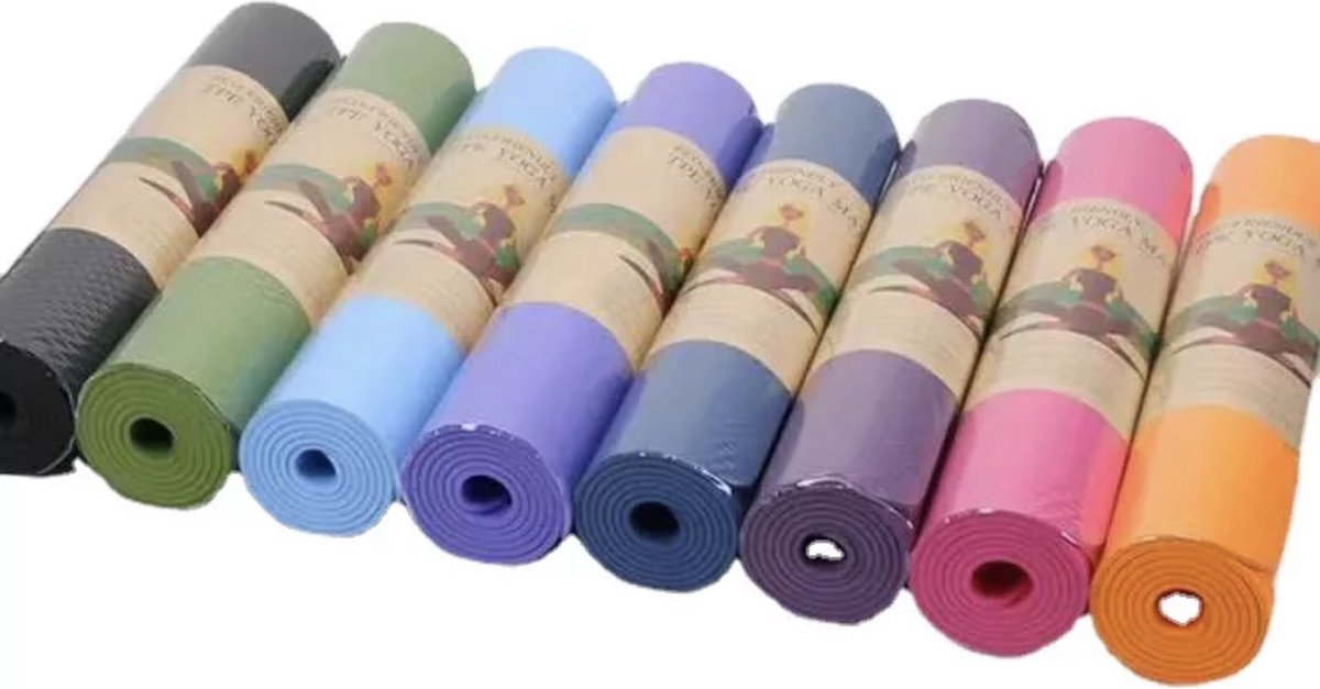 Rankos Sport Fitnessmat - 183 cm x 61 cm x 0.6 cm - Roze - Yoga Mat - Sport mat - Inclusief Draagriem - Hoogwaardige kwaliteit trainingsmat - Anti Slip mat - 100% Huidvriendelijk & Duurzaam