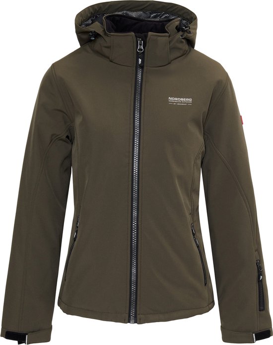 Nordberg Shirley Winterjas - Dames - Softshell - Army - Maat XL