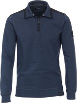 Casa Moda - Half Zip Trui Donkerblauw Indigo - Heren - Maat XL - Regular-fit