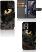 Telefoonhoesje Motorola Edge 30 Neo Beschermhoesje Zwarte Kat