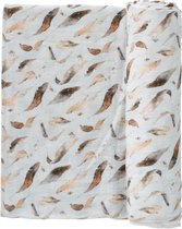 Cottonbaby Multidoek XL - Swaddle - Moody Feathers - 120x120 cm