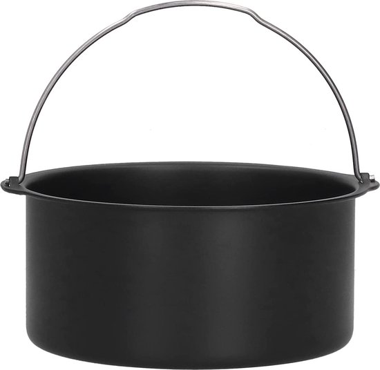 Air Fryer Cake Barrel, Non-stick Friteuses Koolstofstaal Universele Cake Bakplaat Elektrische Air Fryer Accessoires(8inch