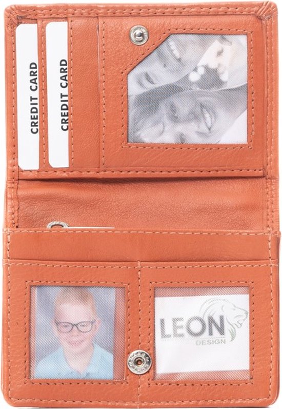 LeonDesign - 16-W02C1414-14 - femme - portefeuille - Oranje - cuir