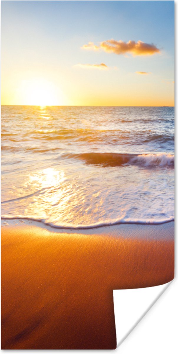 Poster Strand - Zee - Zon - Horizon - 80x160 cm