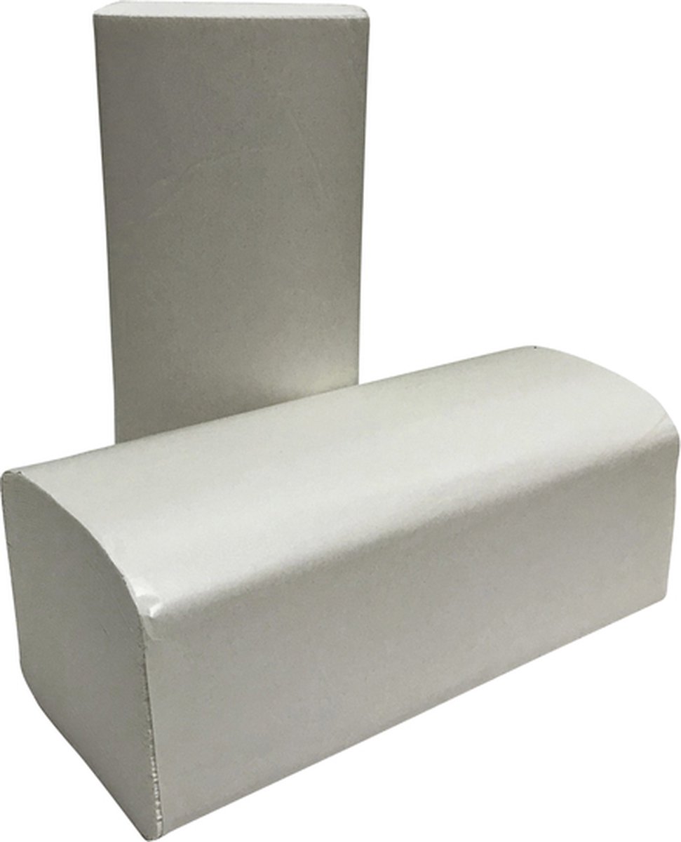 Handdoek Blanco Z-vouw 2L 24x21cm 3200st