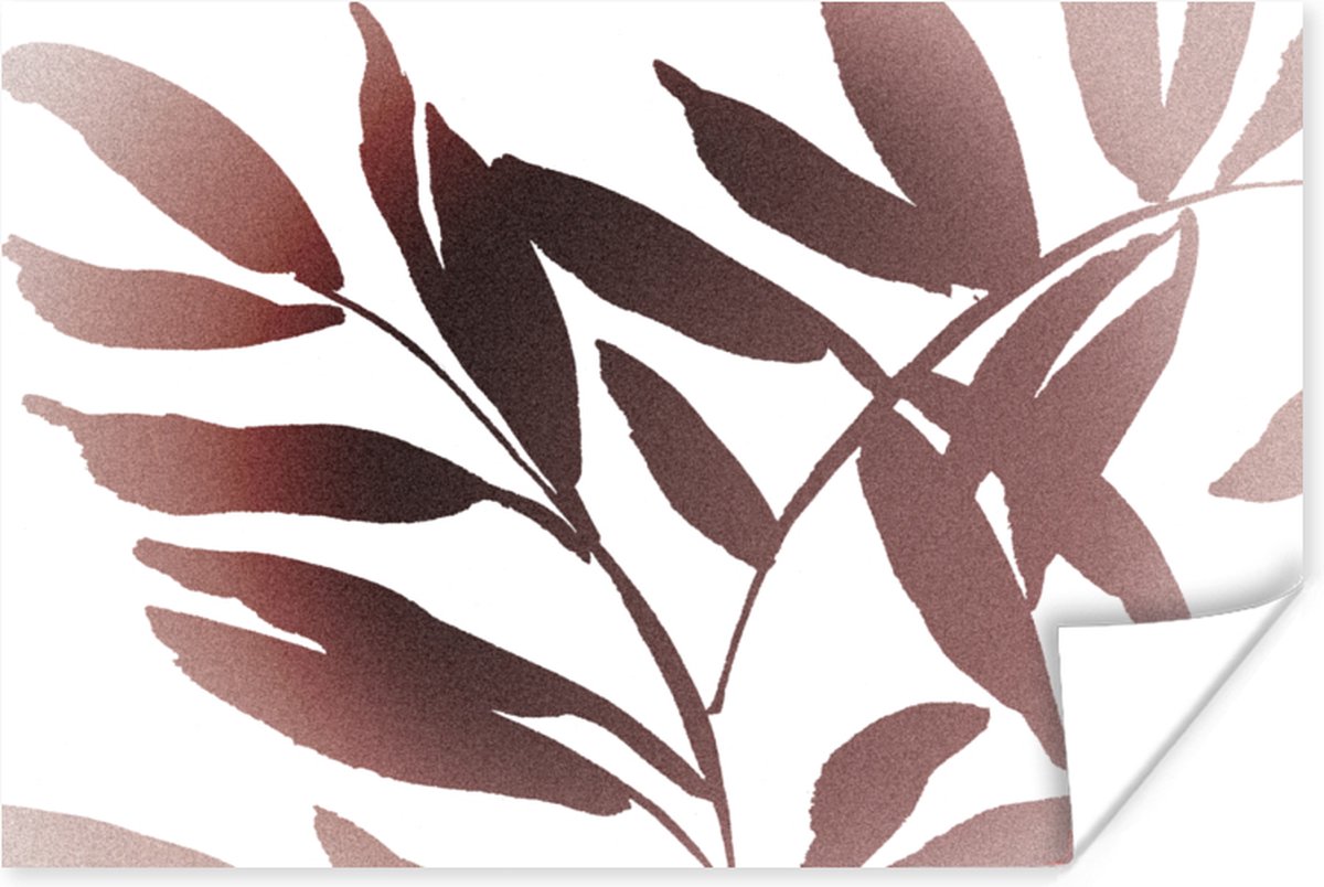Poster Bladeren - Design - Abstract - 120x80 cm