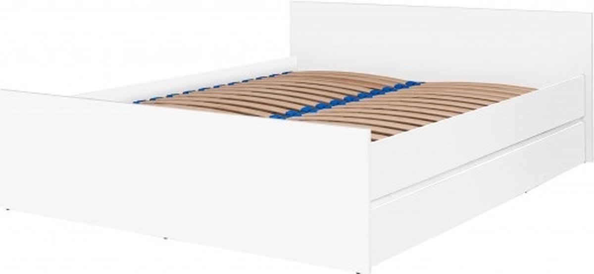 Cosmo C14 wit bed, 140 x 200, Tweepersoonsbed , met frame