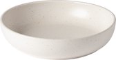 Costa Nova - vaisselle - assiette creuse Pacifica crème - 0- faïence - lot de 8 - rond 22 cm
