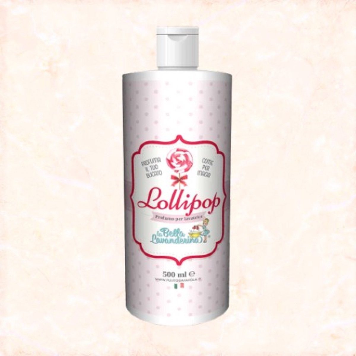 Goedkoopste Wasparfum - Lollipop - 500ml - 100 wasbeurten - Sensueel parfum - Zoete karameltinten - Excplosie van geur