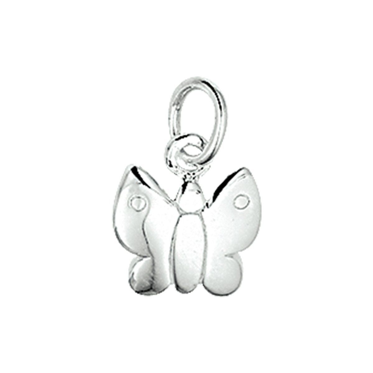 hanger vlinder zilver wit 1003797