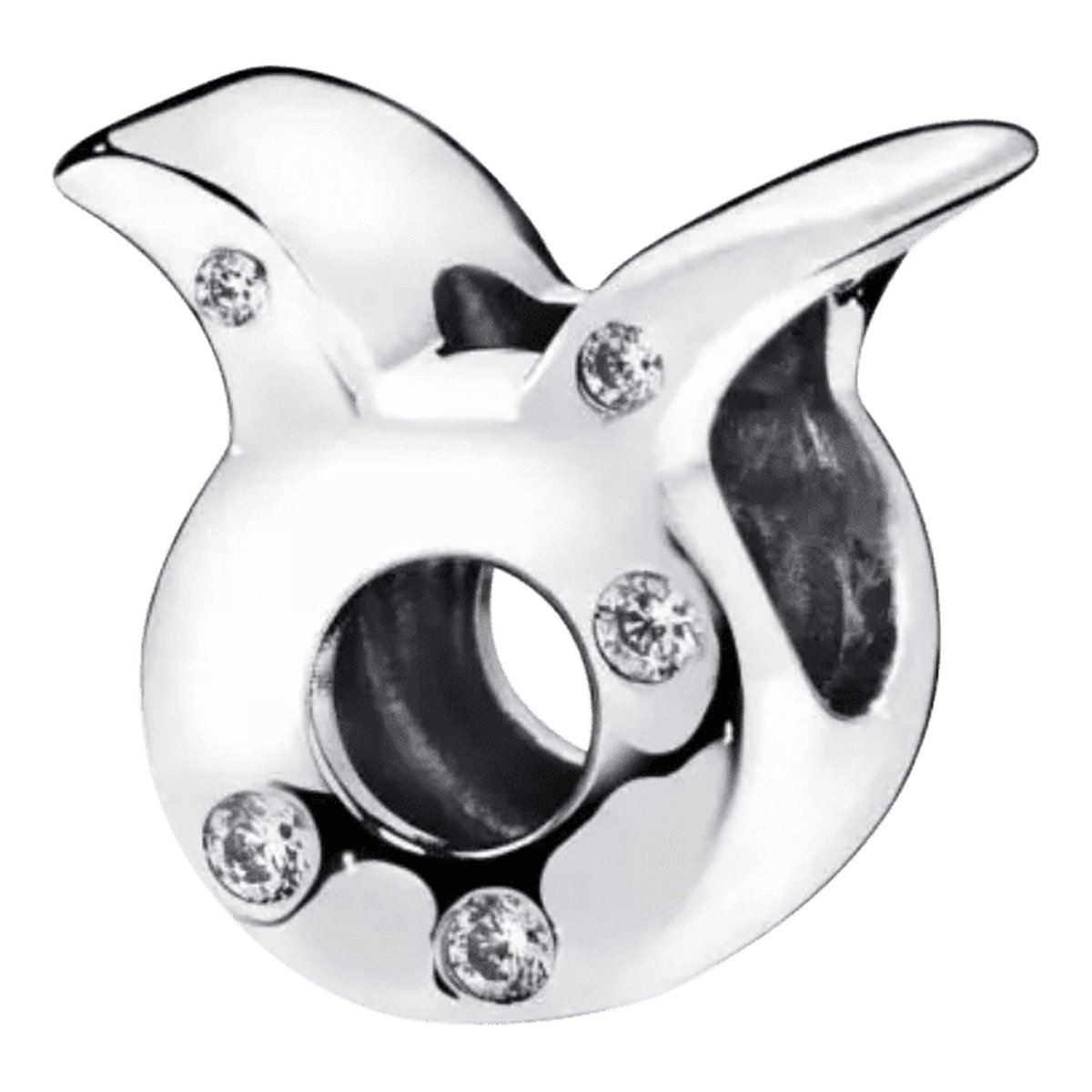 Tracelet - Zilveren bedels Bedel Stier | Symbool sterrenbeeld stier | 925 Sterling Zilver - Pandora compatible - 925 Zilver Certificaat - Horoscoop