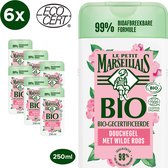 Bol.com Le Petit Marseillais hydraterende bio douchegel pH-huidneutraal wilde roos 6 x 250 ml aanbieding