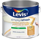 Levis Simply Refresh Houten Plafonds - Simply White - 2.5L - Simply White