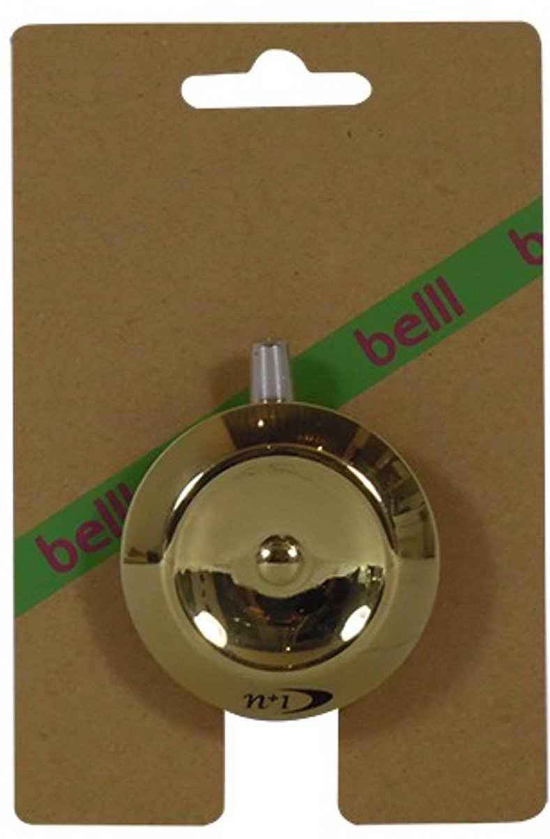 BELLL fietsbel messing met hamer, op kaart