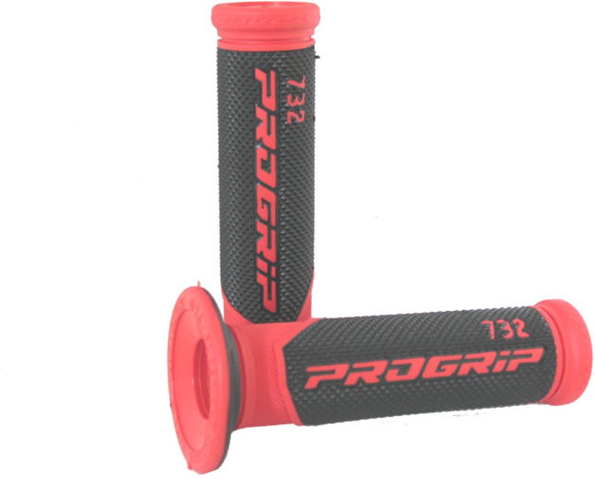 Handvatset Pro grip 732 zwart/rood