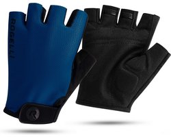 Rogelli Core Fietshandschoenen Zomer - Wielrenhandschoenen Heren - Handschoenen met Padding - Blauw - Maat XL