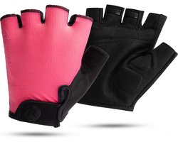 Rogelli Core Fietshandschoenen Dames - Zomer Wielrenhandschoenen - Korte Vinger - Roze - Maat L