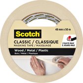 Afplaktape scotch classic 48mmx50m beige | Omdoos a 12 rol | 12 stuks