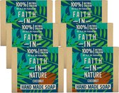 FAITH IN NATURE - Soap Coconut - 6 Pak - Voordeelverpakking