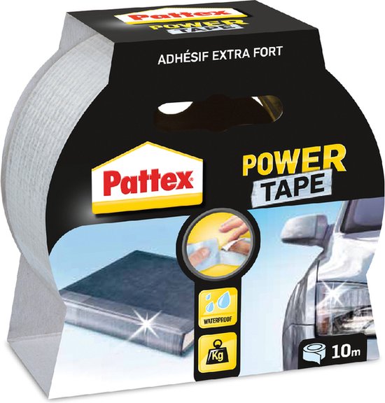 Pattex Power Tape 10 m Transparant | Ducttape Waterdicht | Extreem sterk & Premium Grip. - Pattex