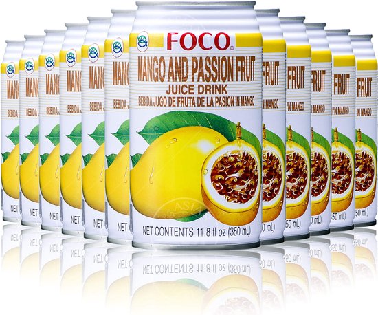 FOCO® | Mango and Passionfruit nectar | 12 x 350 ml | Mango en ...
