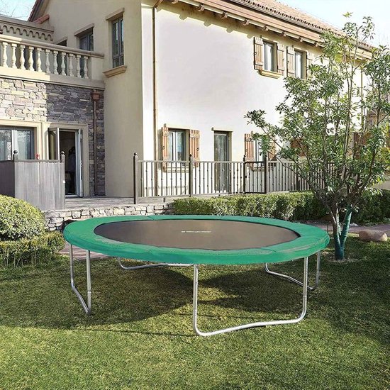 EVRE 10ft Pink Trampoline -Zipped Safety Enclosure Ladder Steel Frame Safety Pad TÜV Rheinland Certified - INC