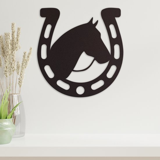 KIMISS Décoration Murale Cheval Avec Tableau Vert, Panneau En