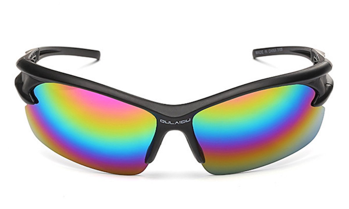 Sport zonnebril UV400 outdoor (zwart)