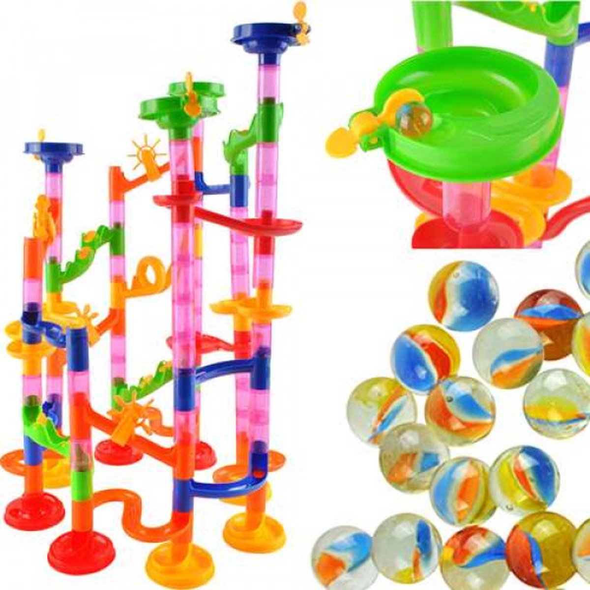 Marble Run Pipeline Toys Set 105 Delig Marble Rush Knikkerbaan