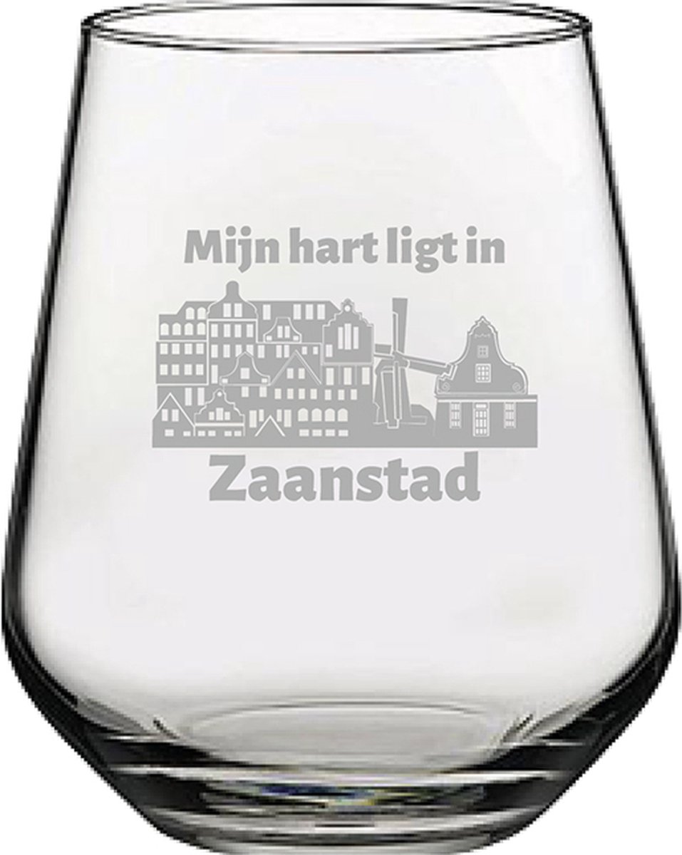Gegraveerde Drinkglas 42,5cl Zaanstad
