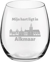 Gegraveerde Drinkglas 39cl Alkmaar