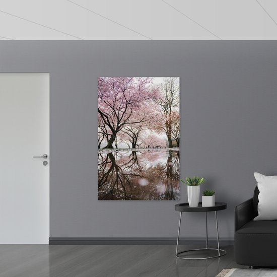 Acrylglas - Prachtige Bloesem Bomen - 100x150 cm Foto op Acrylglas (Wanddecoratie op Acrylaat)