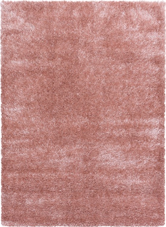 Extra hoogpolig shaggy vloerkleed Brilliant - rose - 160x230 cm