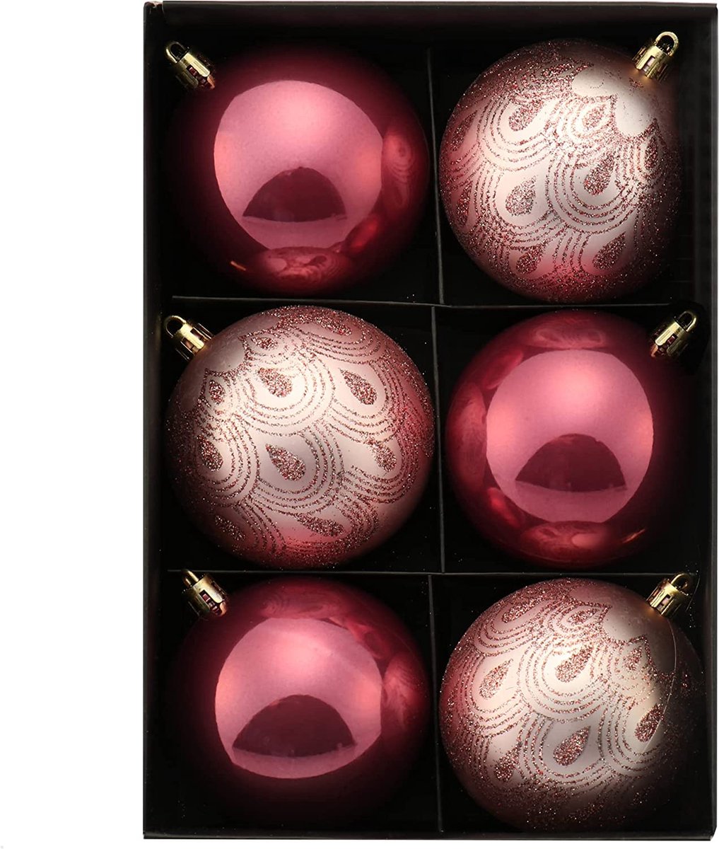 Kerstballen - Kerstboomballen gemaakt van onbreekbaar kunststof voor Kerst - Kerstboomversieringen