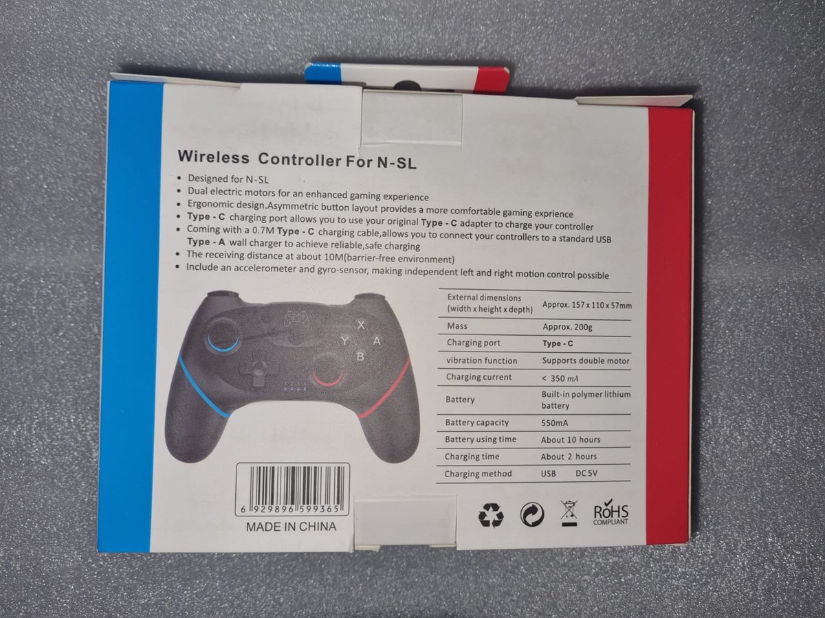 Draadloze Pro Controller Geschikt voor Nintendo Switch / Lite / OLED met Ergonomische Multifunctionele Handvat Gripstand – foto 3