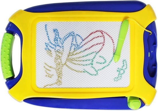 Maxentico Ardoise Magique Enfant – Tableau Magnétique De Dessin 21,5x17,3 Cm, Avec Stylo Et 10 Cartes, éducatif, Cadeau 3 Ans +