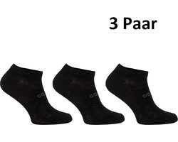 Comodo 3 paar Korte Hardloopsokken / Sportsokken - Zwart 35-38