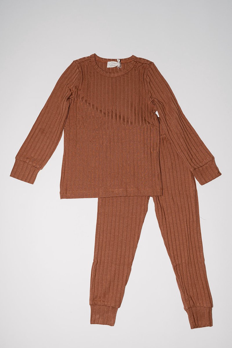 Lomi Essentials - Kinderpyjama - Caramel maat 86/92