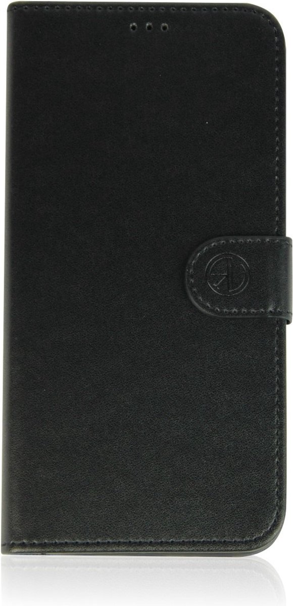 RV Genuine leather met vakken voor pasjes Geschikt voor Apple iPhone 11 - Zwart