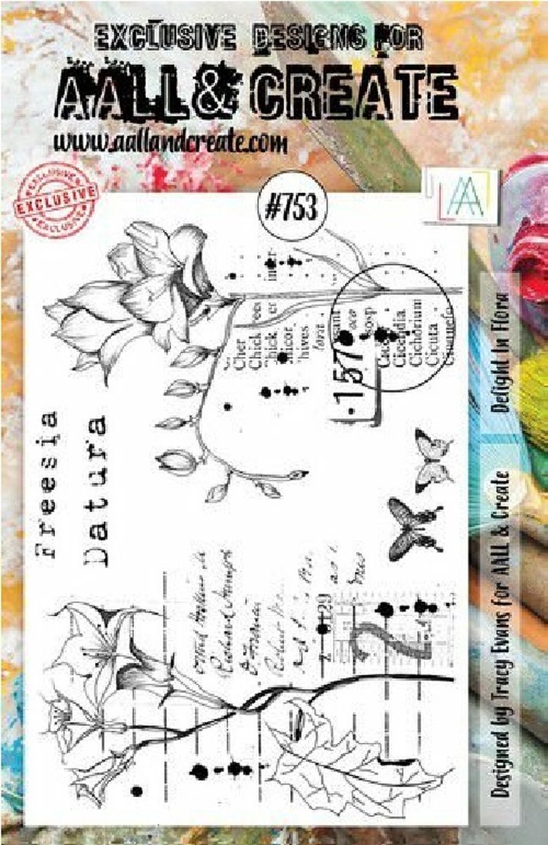 Aall & Create clearstamps A5 - Delight in flora